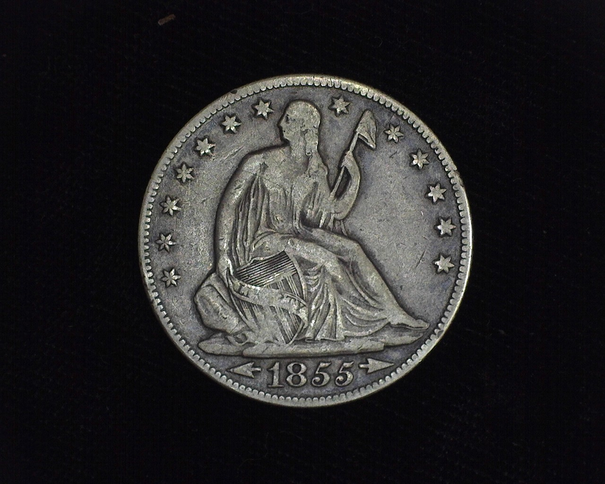 1855 Arrows O Liberty Seated F Obverse - US Coin - Huntington Stamp and Coin