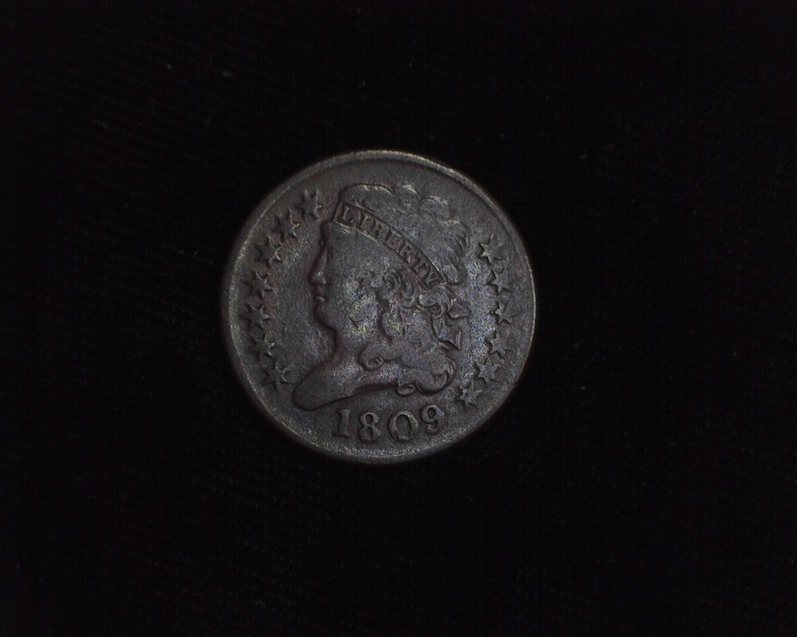 1809 Classic Head F Obverse - US Coin - Huntington Stamp and Coin