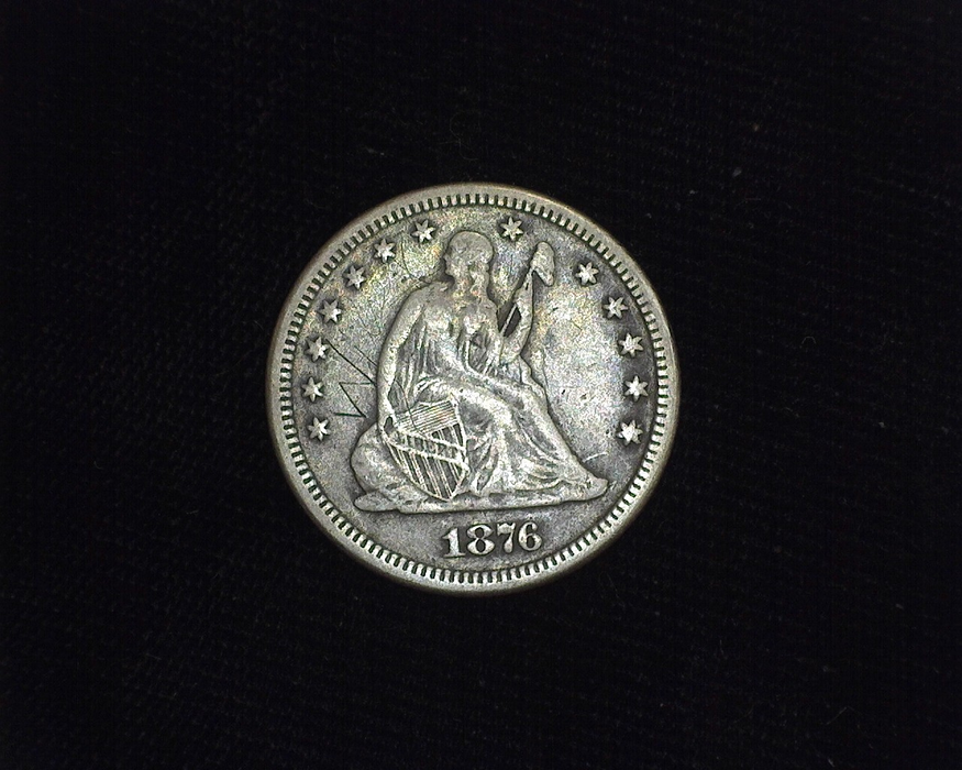 1876 Liberty Seated F Obverse - US Coin - Huntington Stamp and Coin