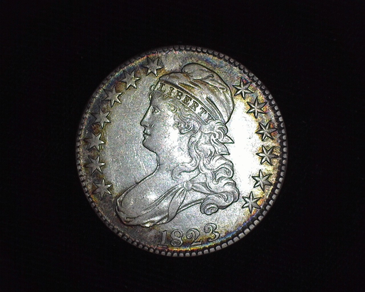 1823 Broken Capped Bust AU Better Obverse - US Coin - Huntington Stamp and Coin