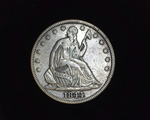1844 Liberty Seated VF/XF Obverse - US Coin - Huntington Stamp and Coin