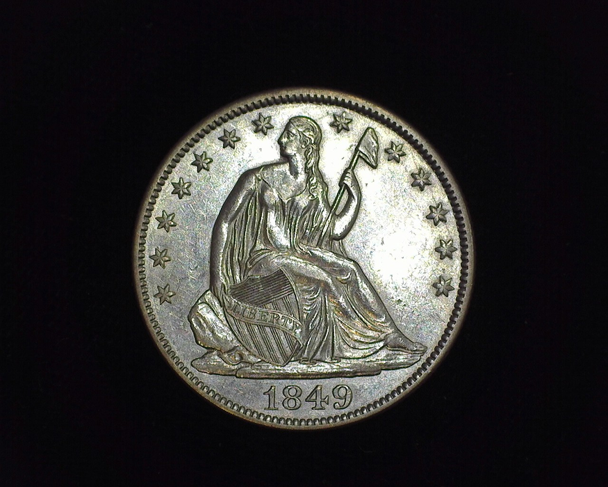 1849 Liberty Seated AU Obverse - US Coin - Huntington Stamp and Coin