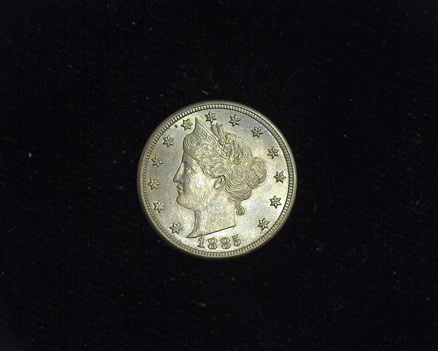 1885 Liberty Head UNC MS-60+ Obverse - US Coin - Huntington Stamp and Coin