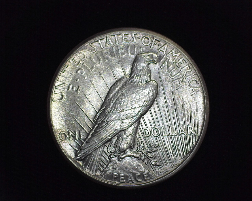 1927 Peace BU Choice. Reverse - US Coin - Huntington Stamp and Coin