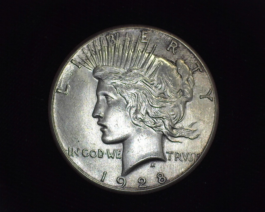 1928 Peace XF Obverse - US Coin - Huntington Stamp and Coin