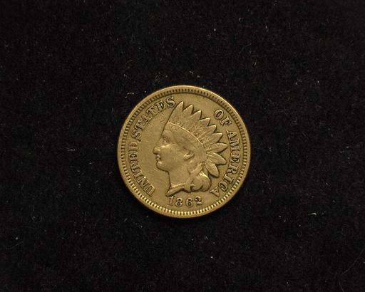 1862 Indian Head F/VF Obverse - US Coin - Huntington Stamp and Coin