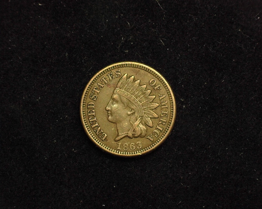 1863 Indian Head VF Obverse - US Coin - Huntington Stamp and Coin