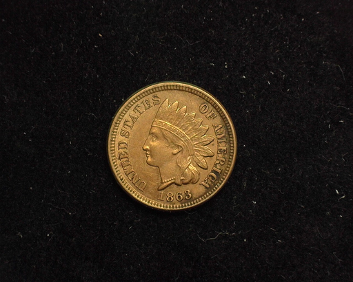 1863 Indian Head AU Obverse - US Coin - Huntington Stamp and Coin