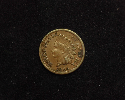 1864 Indian Head VF BZ Obverse - US Coin - Huntington Stamp and Coin
