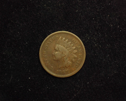 1867 Indian Head VG/F Obverse - US Coin - Huntington Stamp and Coin