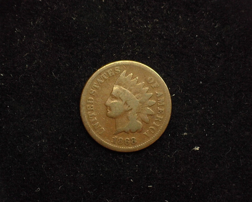 1868 Indian Head G Obverse - US Coin - Huntington Stamp and Coin