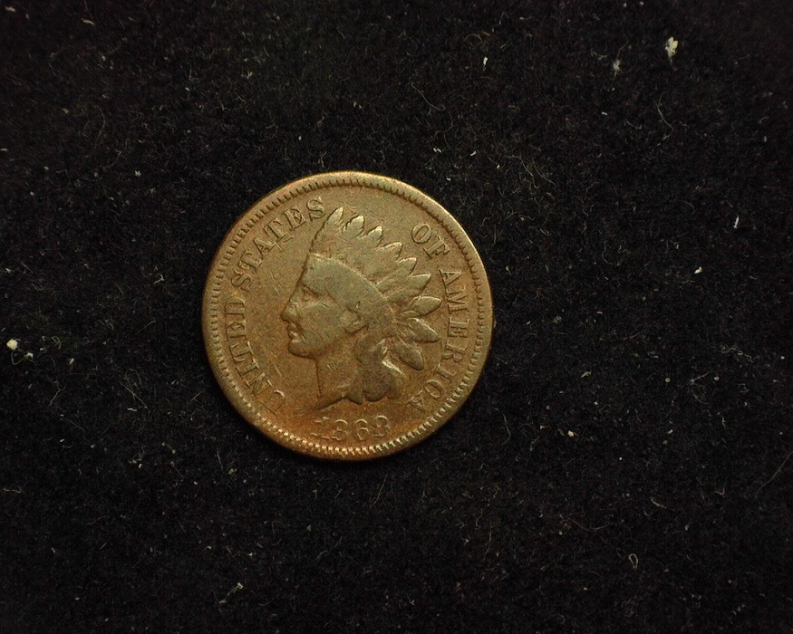1868 Indian Head VG Obverse - US Coin - Huntington Stamp and Coin
