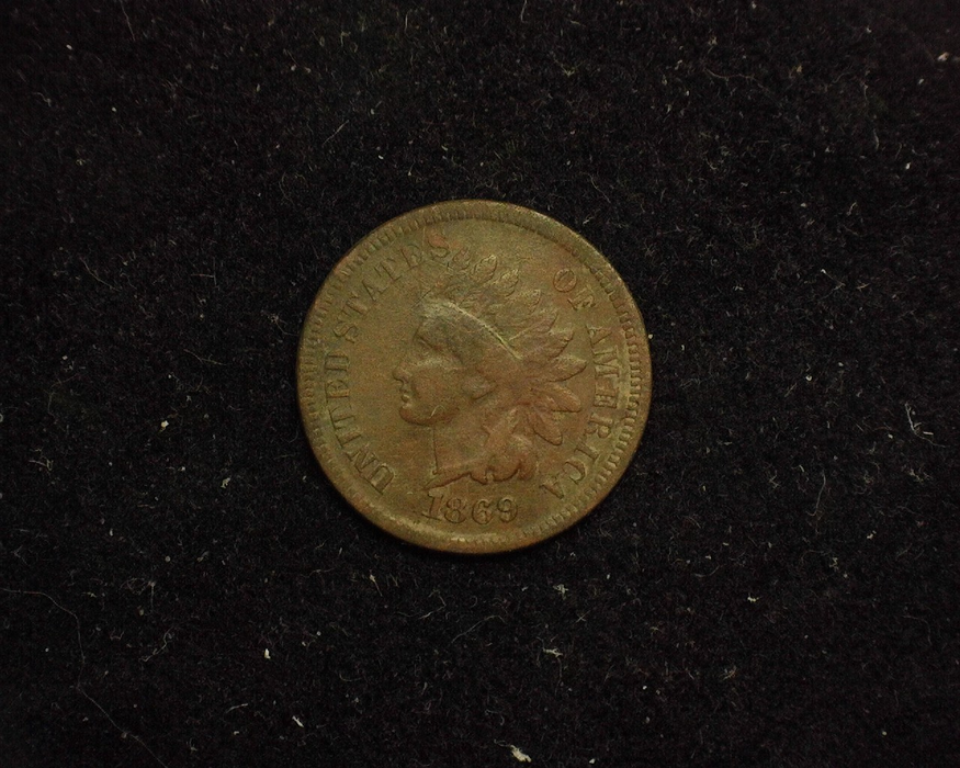 1869 Indian Head VG Obverse - US Coin - Huntington Stamp and Coin