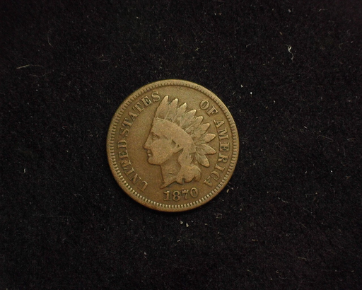 1870 Indian Head G/VG Obverse - US Coin - Huntington Stamp and Coin
