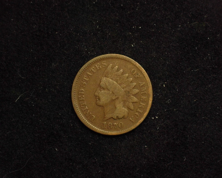1870 Indian Head G/VG Obverse - US Coin - Huntington Stamp and Coin