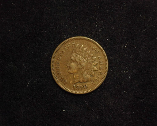 1870 Indian Head VF/XF Obverse - US Coin - Huntington Stamp and Coin