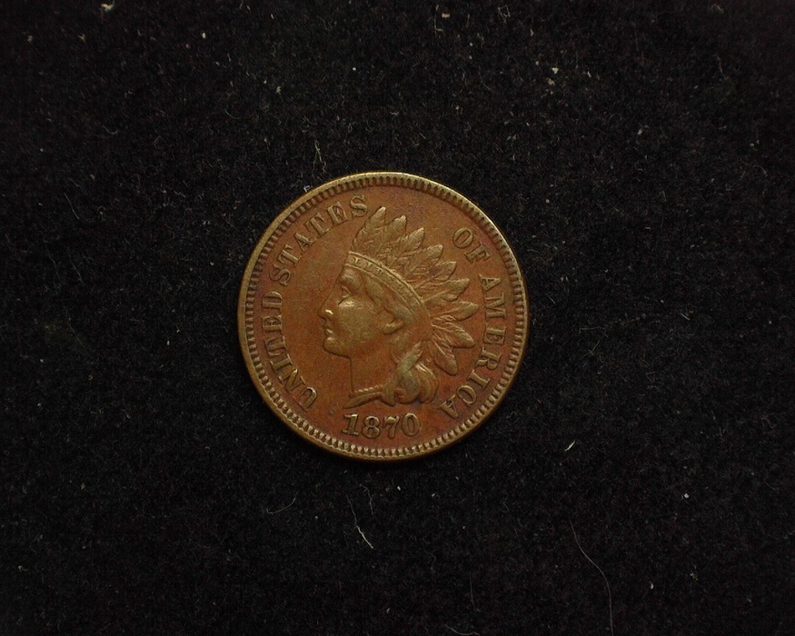 1870 Indian Head XF Obverse - US Coin - Huntington Stamp and Coin