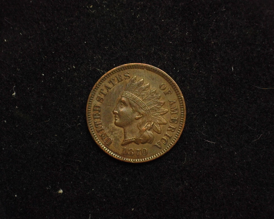 1870 Indian Head XF Obverse - US Coin - Huntington Stamp and Coin
