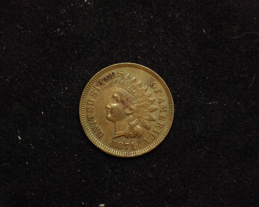 1871 Indian Head XF Light Corrosion Obverse - US Coin - Huntington Stamp and Coin