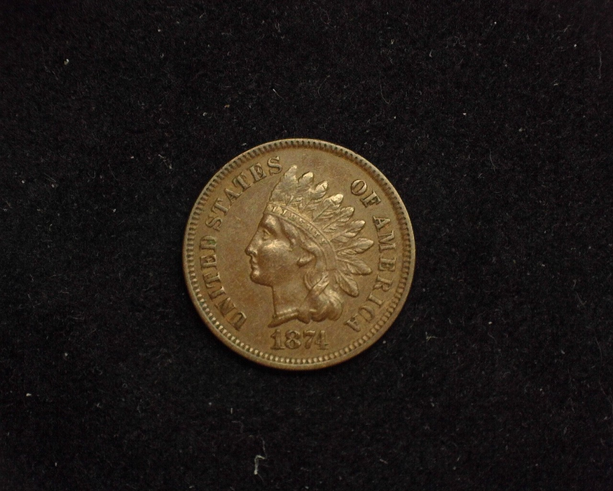 1874 Indian Head XF Obverse - US Coin - Huntington Stamp and Coin