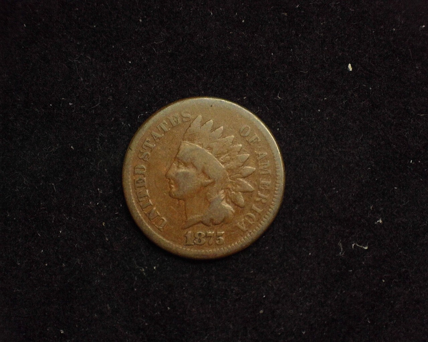 1875 Indian Head VG Obverse - US Coin - Huntington Stamp and Coin
