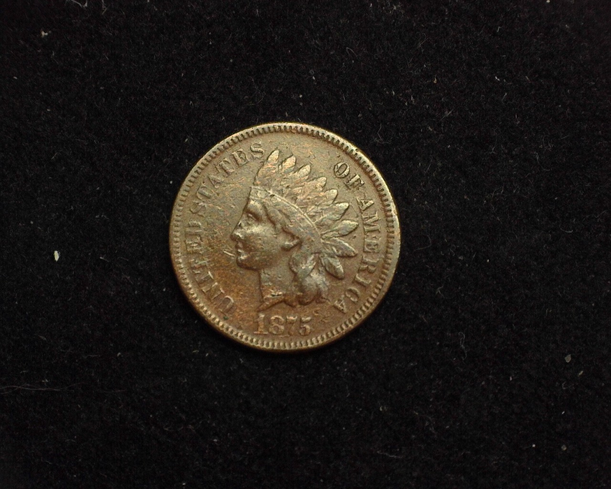 1875 Indian Head F Obverse - US Coin - Huntington Stamp and Coin
