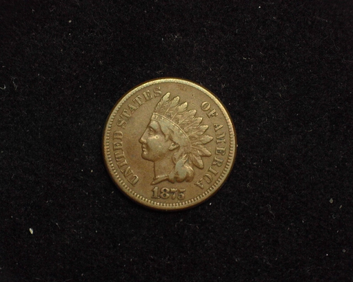 1875 Indian Head F/VF Obverse - US Coin - Huntington Stamp and Coin