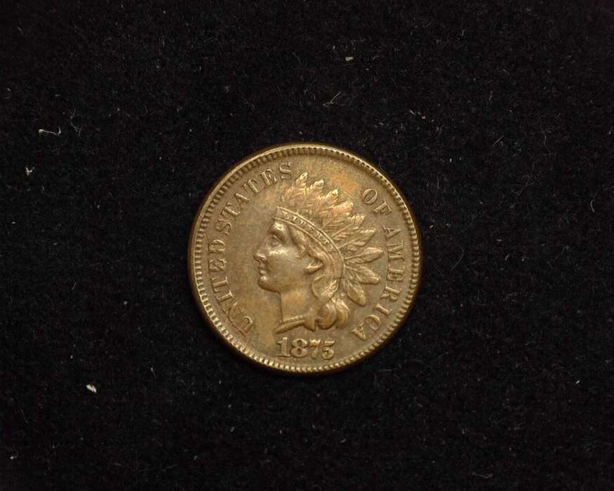 1875 Indian Head XF Obverse - US Coin - Huntington Stamp and Coin