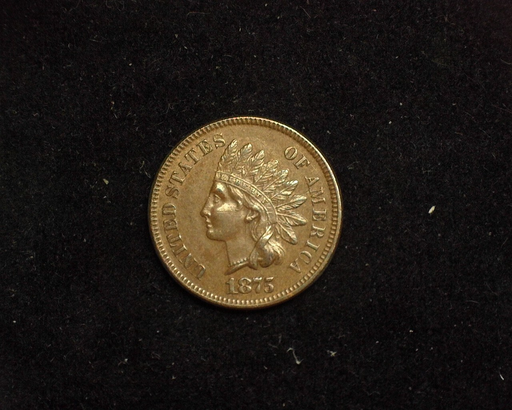 1875 Indian Head AU Obverse - US Coin - Huntington Stamp and Coin