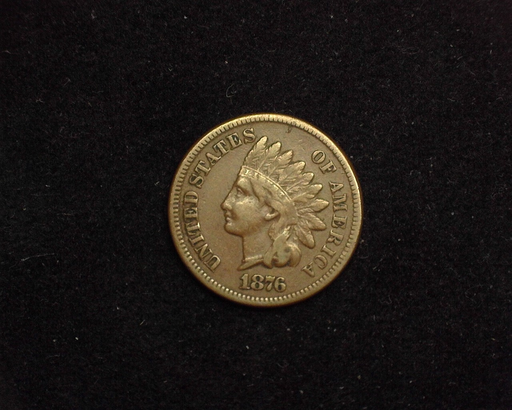1876 Indian Head F/VF Obverse - US Coin - Huntington Stamp and Coin