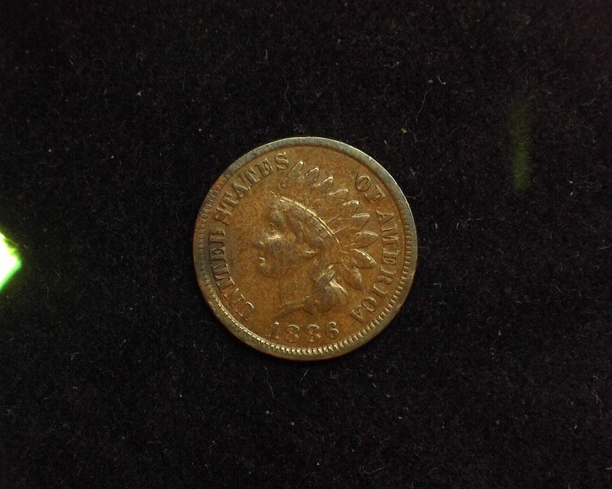 1886 Indian Head F Obverse - US Coin - Huntington Stamp and Coin