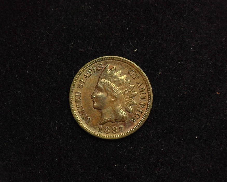 1887 Indian Head AU Obverse - US Coin - Huntington Stamp and Coin