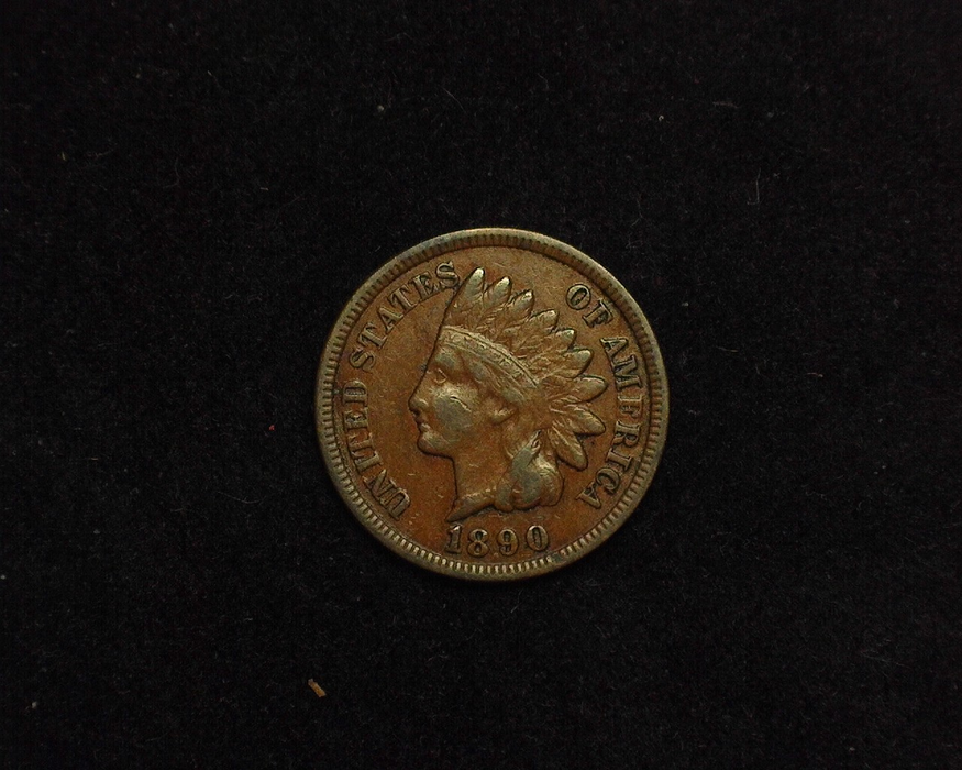 1890 Indian Head VF Obverse - US Coin - Huntington Stamp and Coin
