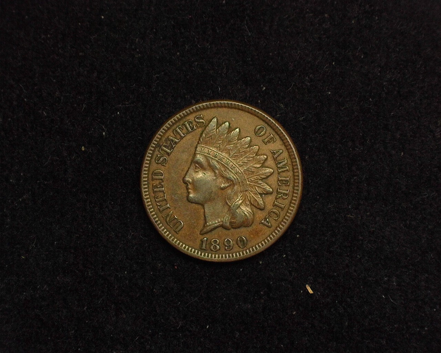 1890 Indian Head AU Obverse - US Coin - Huntington Stamp and Coin