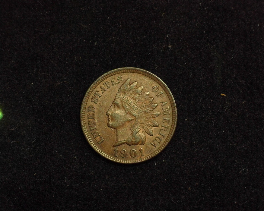 1901 Indian Head XF Obverse - US Coin - Huntington Stamp and Coin