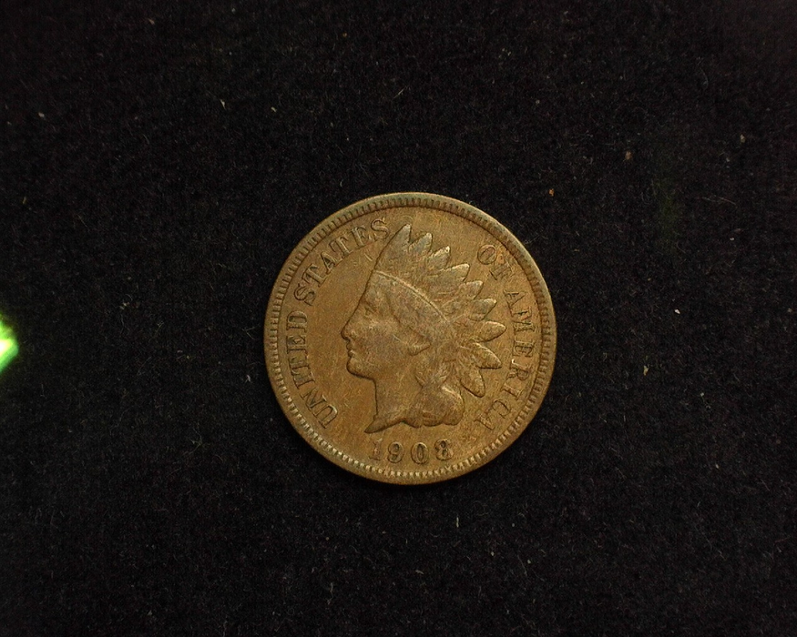 1908 S Indian Head VF Obverse - US Coin - Huntington Stamp and Coin