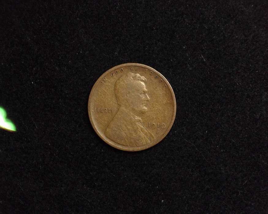 1910 S Lincoln Wheat VG Obverse - US Coin - Huntington Stamp and Coin