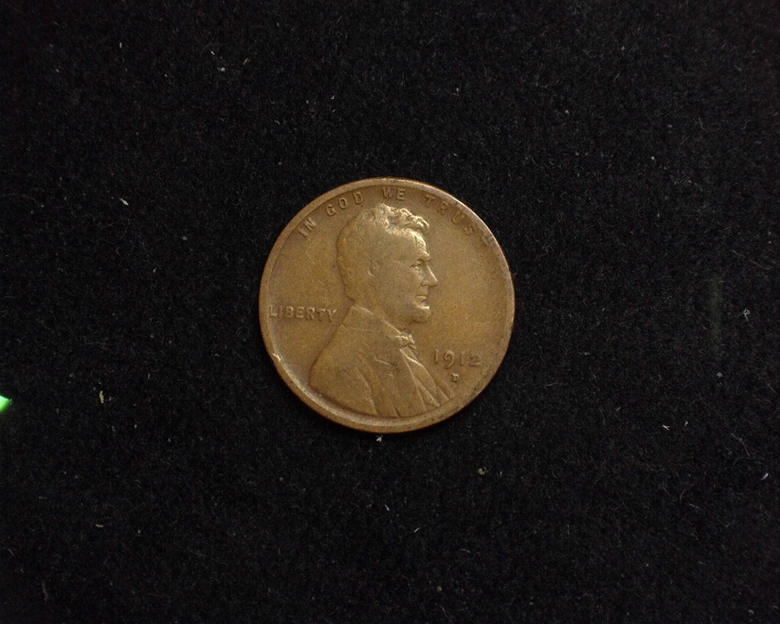 1912 D Lincoln Wheat VG/F Obverse - US Coin - Huntington Stamp and Coin