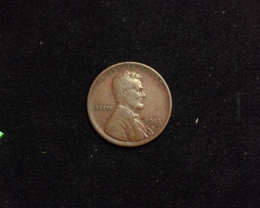 1913 S Lincoln Wheat F Obverse - US Coin - Huntington Stamp and Coin