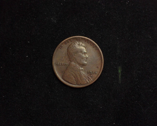 1914 D Lincoln Wheat F Obverse - US Coin - Huntington Stamp and Coin