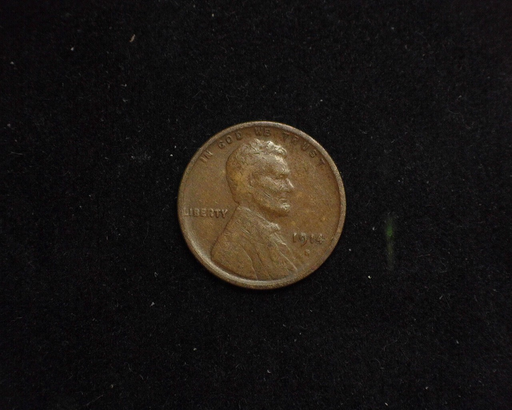 1914 S Lincoln Wheat F Obverse - US Coin - Huntington Stamp and Coin