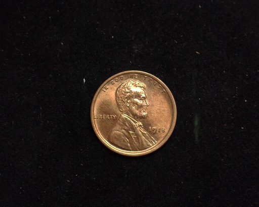 1918 Lincoln Wheat BU Obverse - US Coin - Huntington Stamp and Coin