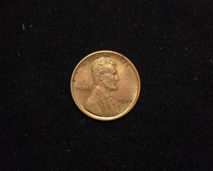 1924 Lincoln Wheat AU Obverse - US Coin - Huntington Stamp and Coin