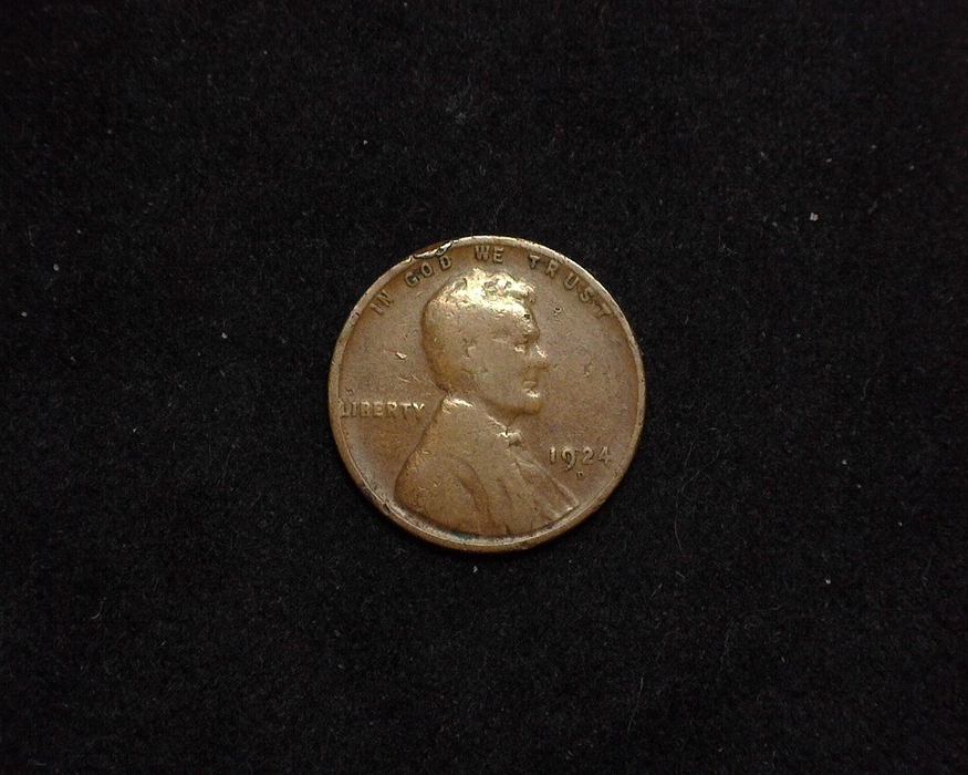 HS C 1924 D Cent Lincoln Wheat G Coin Huntington Stamp Coin Shop