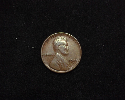 1924 D Lincoln Wheat F Obverse - US Coin - Huntington Stamp and Coin