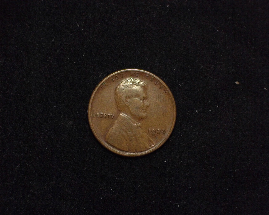 1924 D Lincoln Wheat VF Obverse - US Coin - Huntington Stamp and Coin