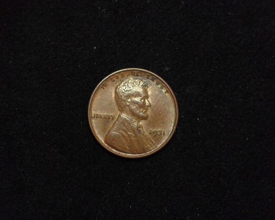 1931 Lincoln Wheat XF/AU Obverse - US Coin - Huntington Stamp and Coin