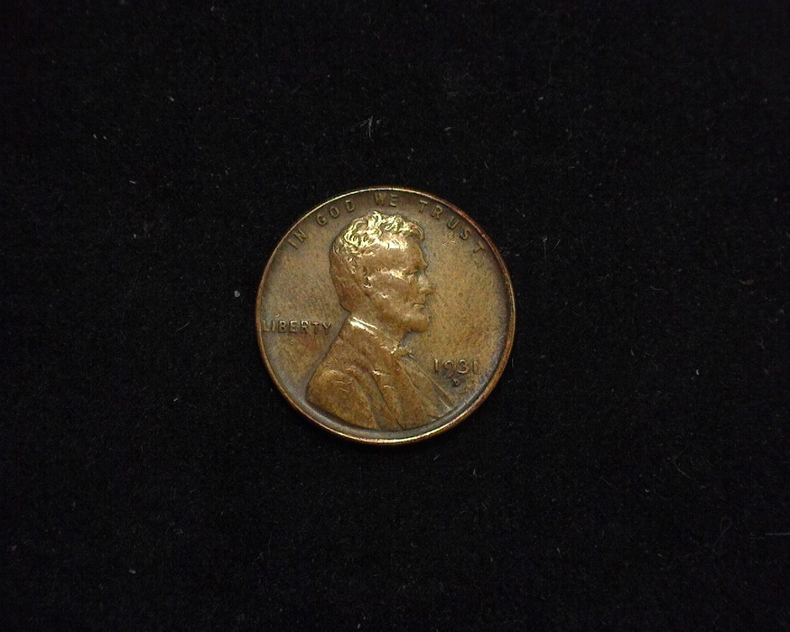1931 D Lincoln Wheat XF Obverse - US Coin - Huntington Stamp and Coin