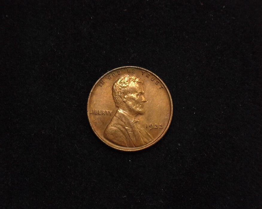 1933 Lincoln Wheat BU Obverse - US Coin - Huntington Stamp and Coin