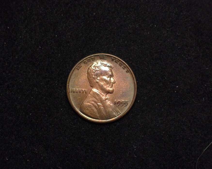 1955/55 Lincoln Wheat UNC Double Die. Obverse - US Coin - Huntington Stamp and Coin